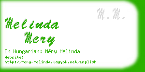 melinda mery business card
